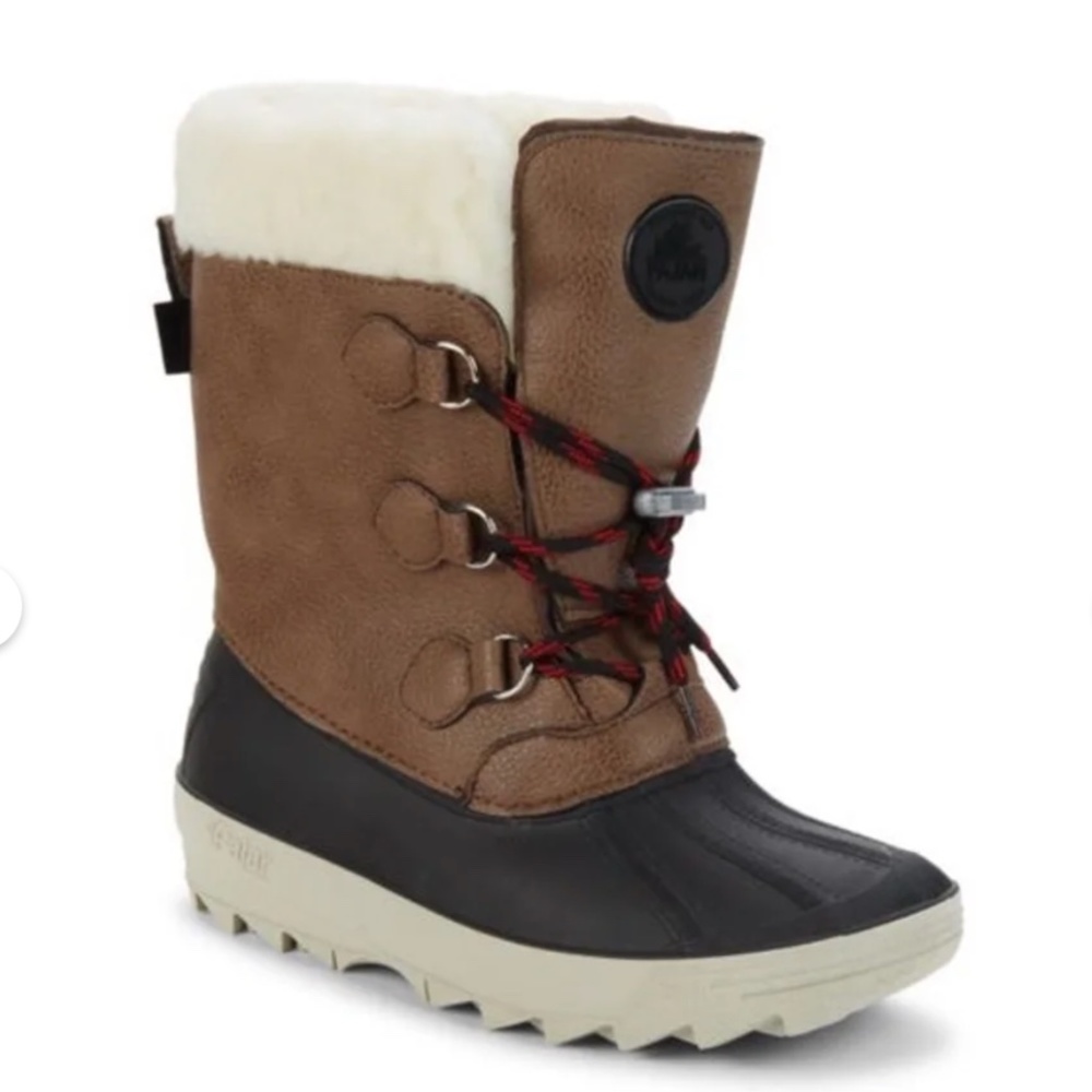 Pajar Marcel Brown Waterproof Faux Fur Winter Snow Boots 13 - 13.5 (31.5 EU) NEW